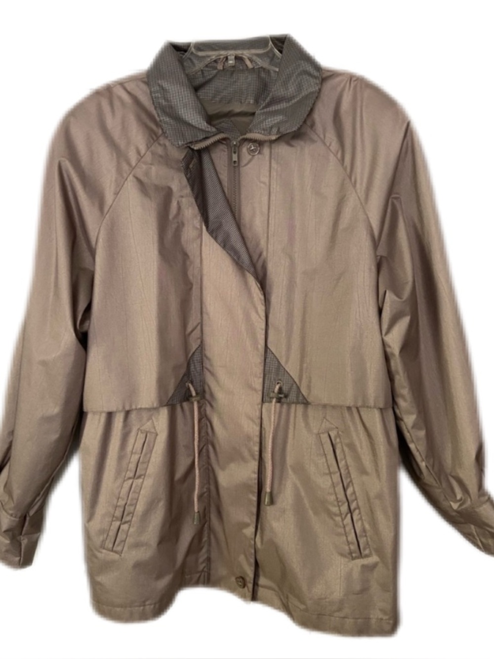 Vintage Mariel 80’s/90’s Raincoat Taupe Size Small